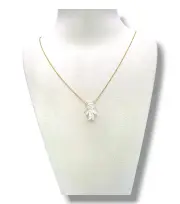 Елегантно златно колие с детска висулка момченце 14K RG11919