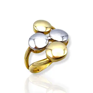 Дамски златен пръстен с четири сфери 14K RG10636