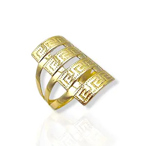 Златен дамски пръстен 14К стил Versace 3.46гр м59 RG10045
