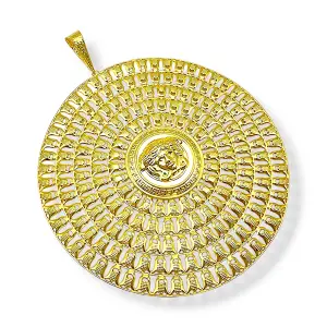 Голям медальон с античен релеф 14K RG10522