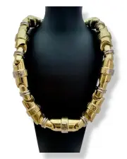 Златен синджир мъжки с мотив Versace 123.53гр 77см 14К RG6202
