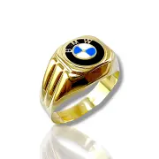 Елегантен златен пръстен “BMW” за мъже 3.65гр м65 14К/585 RG9139