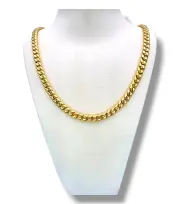 Мъжки масивен златен синджир Панцер с канал 14K RG12100