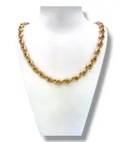 Златен синджир дамски с класическа верижна плетка 14K RG12063