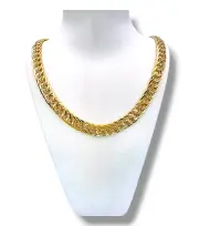 Златен синджир дамски масивна Fancy плетка 14K RG12064