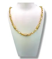 Мъжки златен синджир с двойна полировка гланц 14K RG11773