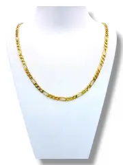 Златен синджир мъжки с класическа фигаро плетка 14K RG10824