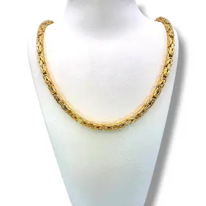 Мъжки златен синджир кралска плетка класически дизайн 14K RG11776