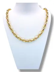 Златен синджир мъжки с квадратна двойна плетка 14K RG10826