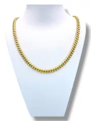 Златен синджир мъжки с плътна кубинска плетка 14K RG10827