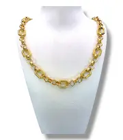 Мъжки златен синджир с октагонална плетка дизайнерски 14K RG11781