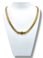 Златно колие Monaco Chain с кубинска плетка CLASSIC PLAIN / PLAIN LOCK 14К RG11038