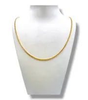 Тънък златен синджир Панцер 14K RG12120