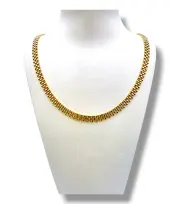Луксозен златен синджир Ролекс плетка от жълто и бяло злато 14K RG12125