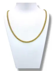 Златен синджир унисекс с релефни елементи 14K RG11066