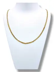 Златен синджир унисекс с класическа овални звена 14K RG10810