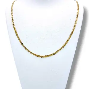 Златен синджир унисекс с класическа овални звена 14K RG10810