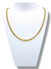 Златен синджир унисекс със сплетени звена 14K RG10811
