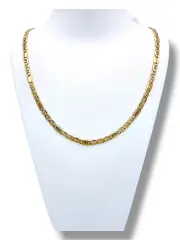 Златен синджир унисекс с двойно усукани халки 14K RG10815