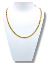 Златен синджир унисекс с класическа Панцер плетка 14K RG10817