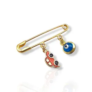 Златна игла за бебе Автомобил 14K RG10382