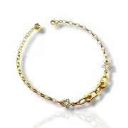 Златна дамска гривна Tiffany “Звездички” 3.32гр 19см 14К/585 RG8922