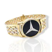 Стилна златна гривна за момче Mercedes 14К RG10408