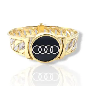 Детска златна гривна с емблема Audi 14К RG10731