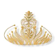 Златна корона с богата филигранна сърцевидна форма 14K RG12382