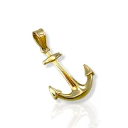 Златна висулка котва с класически морски дизайн 14K RG13118
