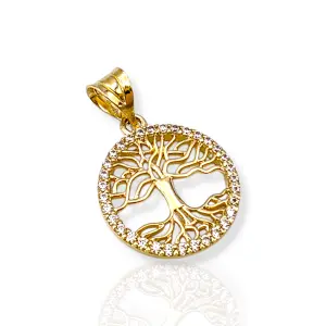 Елегантна златна висулка Дървото на живота 14K RG12081