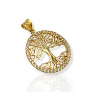 Фина златна висулка Дървото на живота 14K RG12083