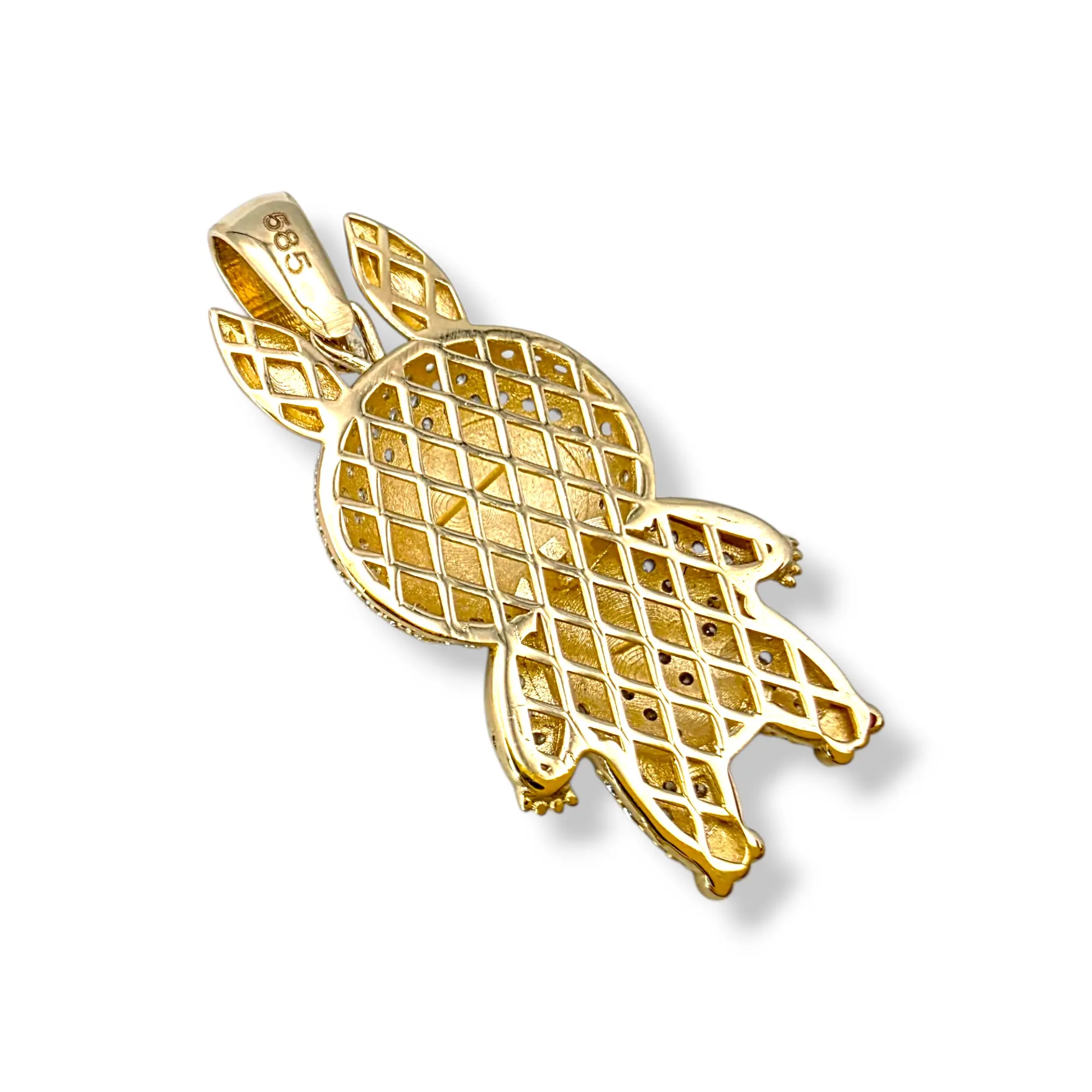 Labubu висулка от злато със сини ушенца 14K RG11361