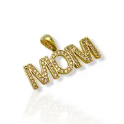 Златна висулка мама с циркониеви букви 14K RG11204
