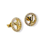 Златни обеци на винт Louis Vuitton стил 14K RG11157