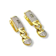 Висящи обеци с верига Monaco Chain 14K RG11170
