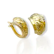 Златни обеци за всеки ден с мек овален силует 14K RG13186