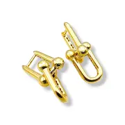 Висящи обеци Tiffany с гладки елементи 14K RG11171