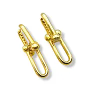 Висящи обеци Tiffany стил изчистен дизайн 14K RG11174