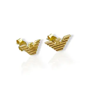 Златни обеци на винт Emporio Armani 14K RG13381