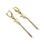 Висящи обеци Louis Vuitton с цирконии 14K RG11165