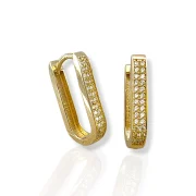 Минималистични златни обеци за ежедневна елегантност 14K RG13108