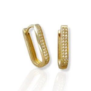 Минималистични златни обеци за ежедневна елегантност 14K RG13108