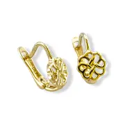 Детски златни обеци с детелина 14K RG12888