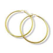 Златни обеци халки с фина изработка 14K RG10915
