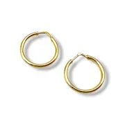 Златни обеци халки класически детски размер 14K RG10873