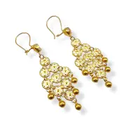 Висящи златни обеци Хинди “Miraya” 2.88гр 5/2см 14К/585 RG9707