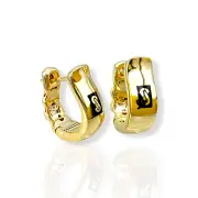 Златни обеци халки Monaco Chain с елегантен дизайн 14K RG11959