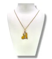 Златно дамско колие със сърцевидна висулка 14K RG12218