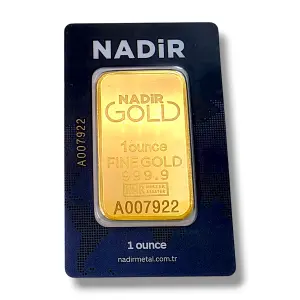 1 унция златно кюлче Nadir Türkiye инвестиционно 24К 999.9% RG11704